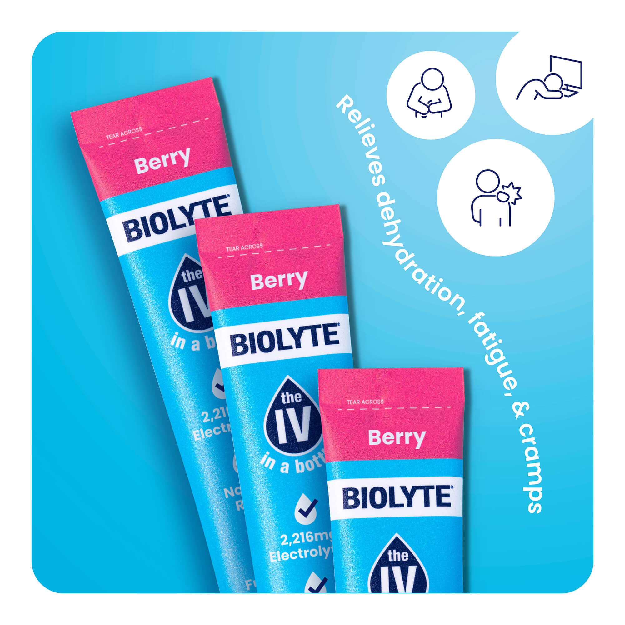 Berry - 16 stick packs BIOLYTE® On The Go!