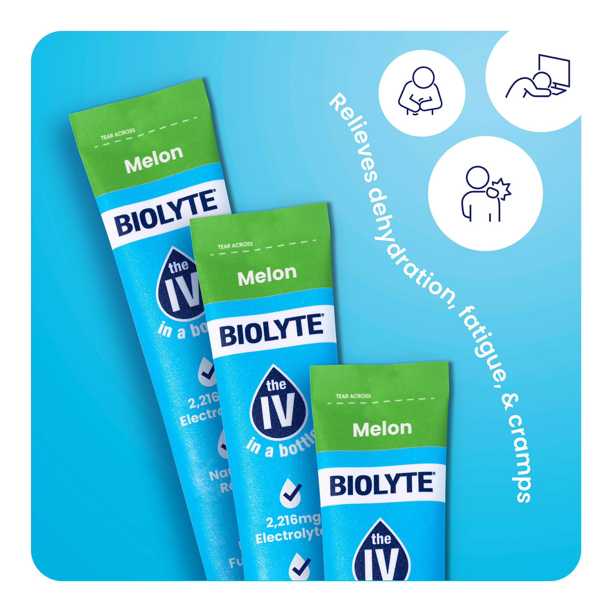 Melon - 16 stick packs BIOLYTE® On The Go!