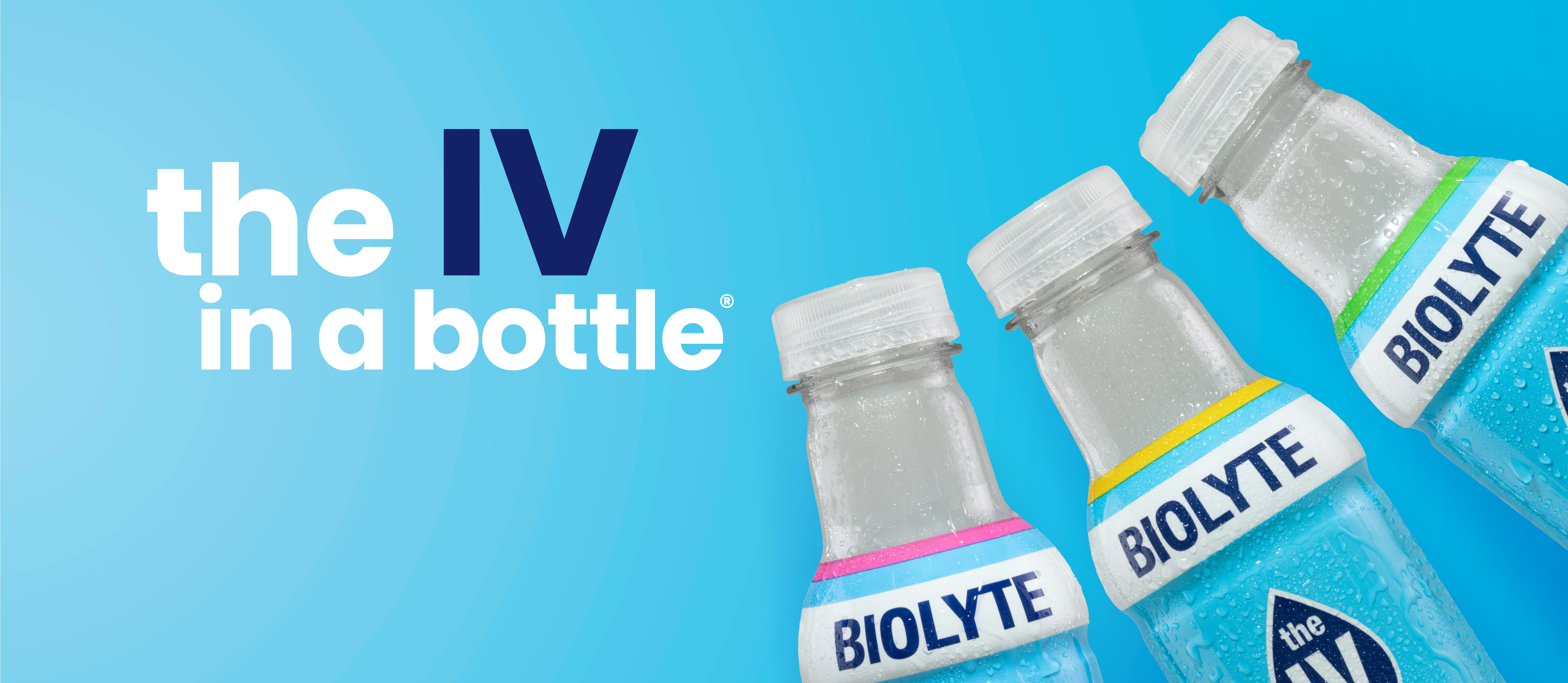 Biolyte the IV in a bottle products