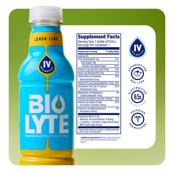 LEMON LIME - READY TO DRINK - 12 PACK